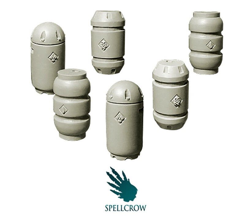 Industrial Barrels Bits Warhammer 40k Compatible Spellcrow Scenery Terrain